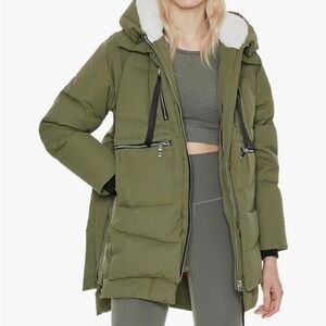 Oralay Olive Green Women's Puffer Jacket